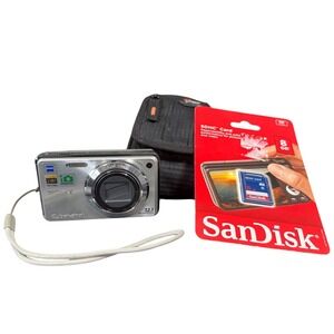 Sony Digital Camera Cyber-shot DSCW290 Silver 12.1MP Bundle SD Card Case Battery